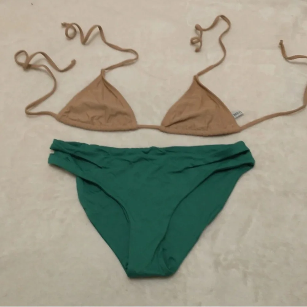 Dippin' Daisy's Beige and Green Bikini